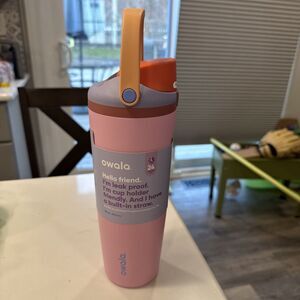 Owala 30oz FreeSip Sway Stainless Steel Water Bottle Pink Kickflip NEW